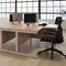 First 1600mm Corner Desk, Left Hand, Silver Cantilever Legs, Beech