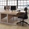 First 1600mm Corner Desk, Left Hand, Silver Cantilever Legs, White