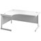 First 1600mm Corner Desk, Left Hand, White Cantilever Legs, White First 1600mm Corner Desk, Left Hand, White Cantilever Legs, White