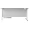 First 1600mm Corner Desk, Right Hand, White Cantilever Legs, White