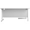 First 1800mm Corner Desk, Left Hand, White Cantilever Legs, White