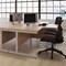 First Rectangular Desk, 1400mm Wide, White Cantilever Legs, Beech