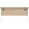 Astin 1400mm Slim Rectangular Desk, White Cantilever Legs, Oak