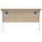 Astin 1200mm Rectangular Desk, White Cantilever Legs, Oak