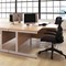 First Rectangular Desk, 1600mm Wide, White Cantilever Legs, Oak