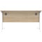 Astin 1600mm Rectangular Desk, White Cantilever Legs, Oak