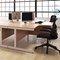 First Rectangular Desk, 1800mm Wide, Silver Cantilever Legs, Oak