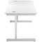 First Rectangular Desk, 1800mm Wide, White Cantilever Legs, White