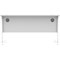 Astin 1400mm Slim Rectangular Desk, White Cantilever Legs, White