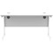Astin 1400mm Slim Rectangular Desk, White Cantilever Legs, White