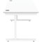 Astin 1200mm Rectangular Desk, White Cantilever Legs, White