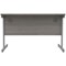 Astin 1200mm Rectangular Desk, Silver Cantilever Legs, Grey Oak