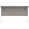 Astin 1200mm Slim Rectangular Desk, White Cantilever Legs, Grey Oak