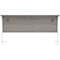 Astin 1400mm Slim Rectangular Desk, White Cantilever Legs, Grey Oak