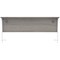 Astin 1600mm Slim Rectangular Desk, White Cantilever Legs, Grey Oak