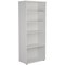 First Extra Tall Bookcase, 4 Shelves, 2000mm High, White