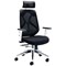 Arista Hanley High Back Chair, Black & White