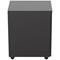 Jemini 3 Drawer Slimline Steel Mobile Pedestal, Black