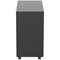 Jemini 3 Drawer Slimline Steel Mobile Pedestal, Black