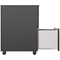 Jemini 3 Drawer Slimline Steel Mobile Pedestal, Black