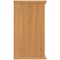 Astin Desk High Bookcase, 1 Shelf, 730mm High, Beech