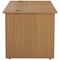 Jemini 1400mm Rectangular Desk, Panel End Leg, Oak Jemini 1400mm Rectangular Desk, Panel End Leg, Oak