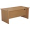 Jemini 1400mm Rectangular Desk, Panel End Leg, Oak Jemini 1400mm Rectangular Desk, Panel End Leg, Oak