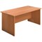 Jemini 1600mm Rectangular Desk, Panel End Leg, Beech