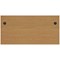 Jemini 1600mm Rectangular Desk, Panel End Leg, Oak