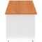 Jemini Two-Tone 1800mm Rectangular Desk, Panel End Leg, Beech & White