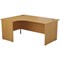 Jemini 1600mm Corner Desk, Left Hand, Panel End Leg, Oak