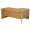 Jemini 1600mm Corner Desk, Left Hand, Panel End Leg, Oak