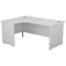 Jemini 1600mm Corner Desk, Left Hand, Panel End Leg, White