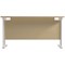 Jemini 1400mm Slim Rectangular Desk, White Cantilever Leg, Maple Jemini 1400mm Slim Rectangular Desk, White Cantilever Leg, Maple