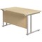 Jemini 1200mm Rectangular Desk, Silver Double Cantilever Leg, Maple Jemini 1200mm Rectangular Desk, Silver Double Cantilever Leg, Maple