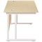 Jemini 1200mm Rectangular Desk, White Cantilever Leg, Maple Jemini 1200mm Rectangular Desk, White Cantilever Leg, Maple