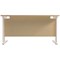 Jemini 1200mm Rectangular Desk, White Cantilever Leg, Maple Jemini 1200mm Rectangular Desk, White Cantilever Leg, Maple