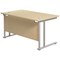 Jemini 1400mm Rectangular Desk, Silver Double Cantilever Leg, Maple Jemini 1400mm Rectangular Desk, Silver Double Cantilever Leg, Maple