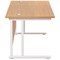 Jemini 1400mm Rectangular Desk, White Cantilever Leg, Oak Jemini 1400mm Rectangular Desk, White Cantilever Leg, Oak