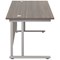Jemini 1800mm Rectangular Desk, Silver Double Cantilever Leg, Walnut Jemini 1800mm Rectangular Desk, Silver Double Cantilever Leg, Walnut