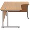 Jemini 1600mm Corner Desk, Right Hand, Silver Double Cantilever Legs, Oak Jemini 1600mm Corner Desk, Right Hand, Silver Double Cantilever Legs, Oak