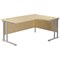 Jemini 1600mm Corner Desk, Right Hand, Silver Double Cantilever Legs, Maple Jemini 1600mm Corner Desk, Right Hand, Silver Double Cantilever Legs, Maple