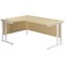 Jemini 1600mm Corner Desk, Left Hand, White Double Cantilever Legs, Maple Jemini 1600mm Corner Desk, Left Hand, White Double Cantilever Legs, Maple
