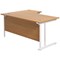 Jemini 1600mm Corner Desk, Right Hand, White Double Cantilever Legs, Oak Jemini 1600mm Corner Desk, Right Hand, White Double Cantilever Legs, Oak