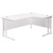 Jemini 1600mm Corner Desk, Right Hand, White Double Cantilever Legs, White Jemini 1600mm Corner Desk, Right Hand, White Double Cantilever Legs, White