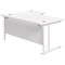 Jemini 1600mm Corner Desk, Right Hand, White Double Cantilever Legs, White Jemini 1600mm Corner Desk, Right Hand, White Double Cantilever Legs, White