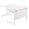 Jemini 1600mm Corner Desk, Right Hand, White Double Cantilever Legs, White Jemini 1600mm Corner Desk, Right Hand, White Double Cantilever Legs, White