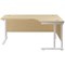Jemini 1600mm Corner Desk, Right Hand, White Double Cantilever Legs, Maple Jemini 1600mm Corner Desk, Right Hand, White Double Cantilever Legs, Maple