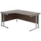 Jemini 1800mm Corner Desk, Left Hand, Silver Double Cantilever Legs, Walnut Jemini 1800mm Corner Desk, Left Hand, Silver Double Cantilever Legs, Walnut