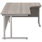Jemini 1800mm Corner Desk, Right Hand, Silver Double Cantilever Legs, Grey Oak Jemini 1800mm Corner Desk, Right Hand, Silver Double Cantilever Legs, Grey Oak